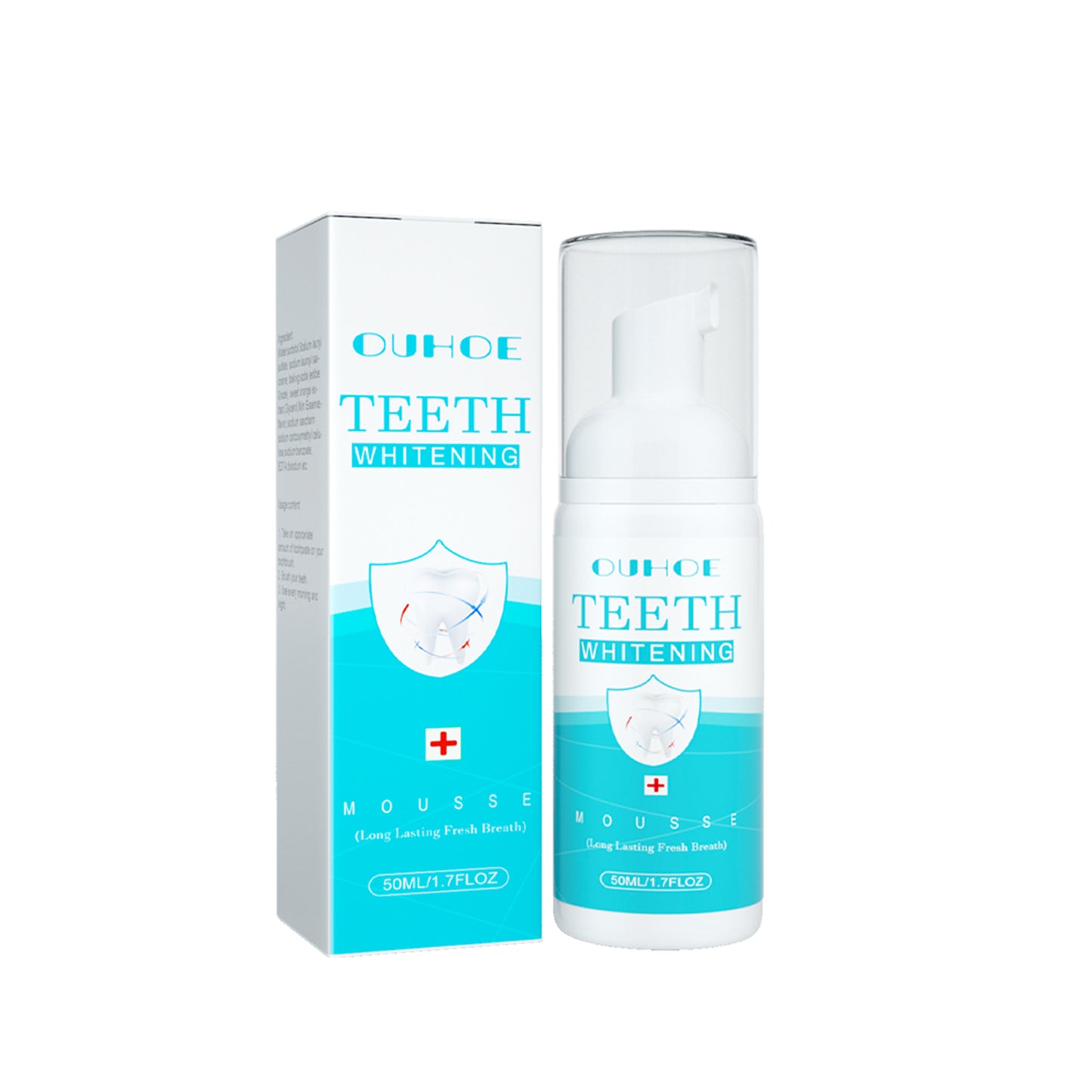 OUHOE White Teeth Mousse Clean Tartar Fresh Breath 