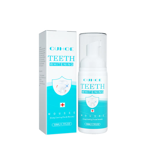 OUHOE White Teeth Mousse Clean Tartar Fresh Breath 