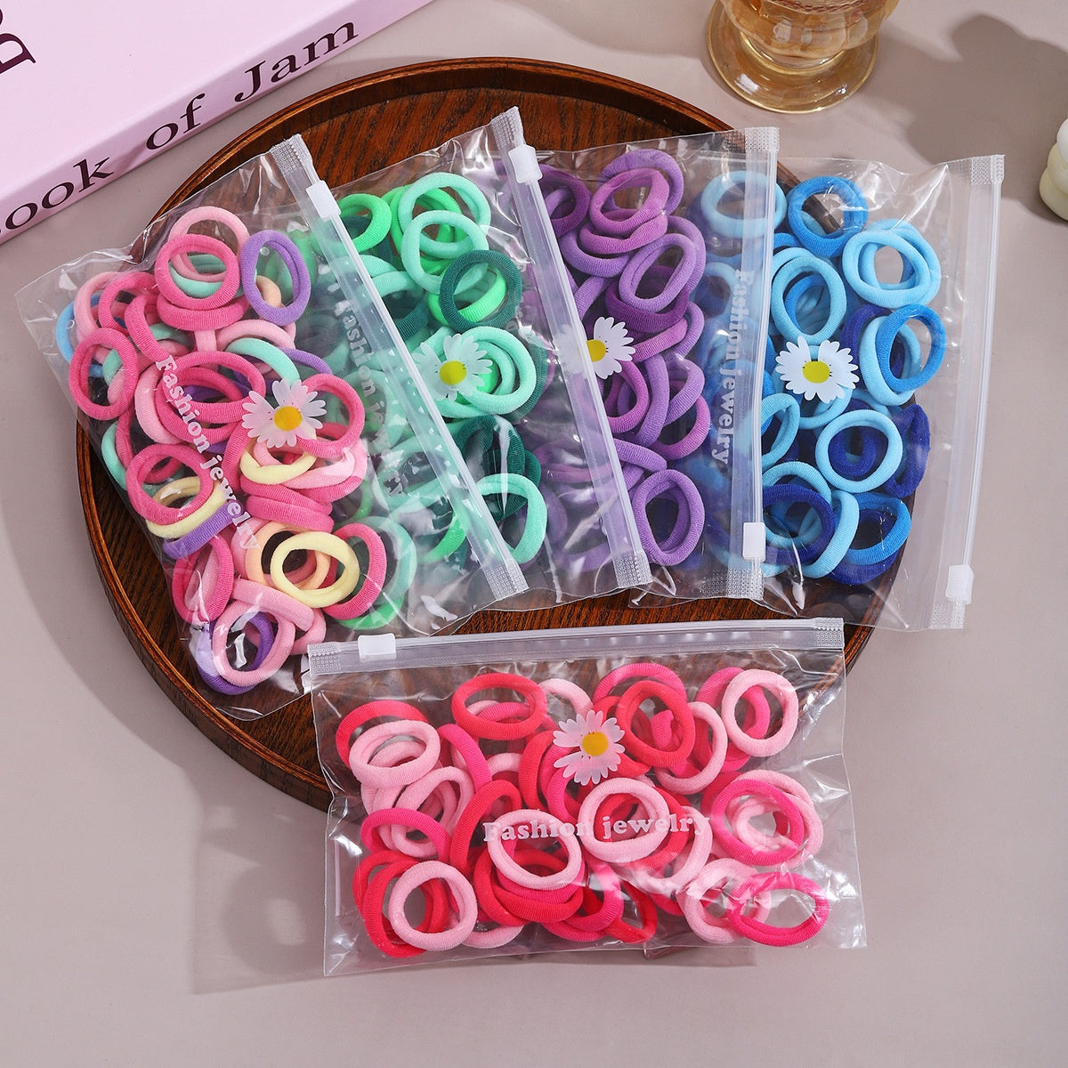 3cm children's hair loop colorful towel loop 