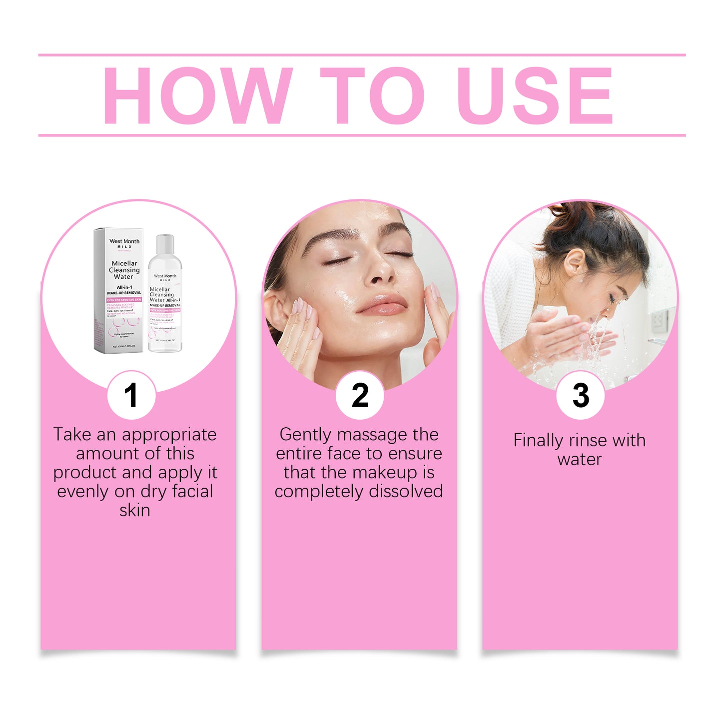 Gentle Makeup Remover for Clean, Soft, 