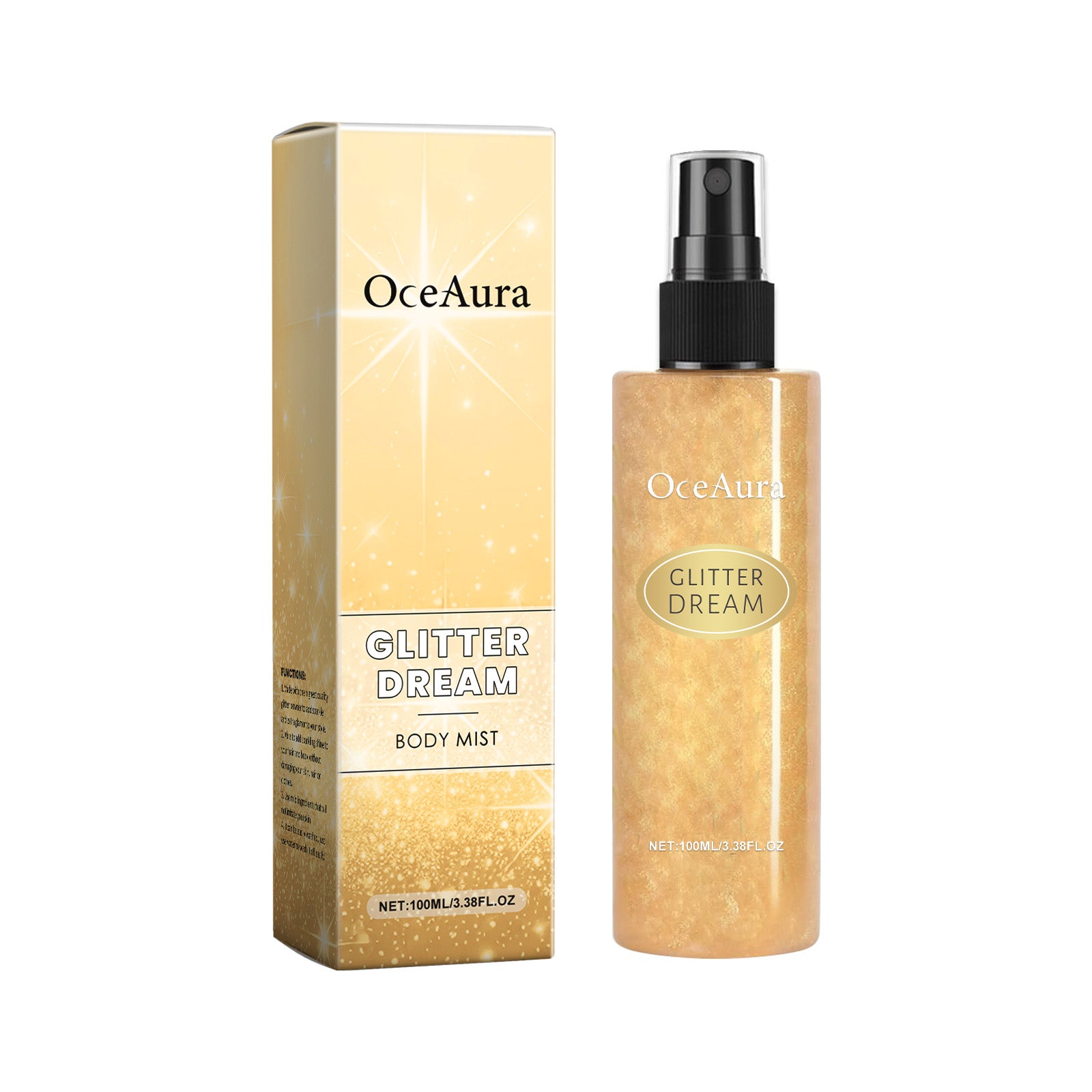 OceAura Body Glitter Spray Natural Stereoscopic 