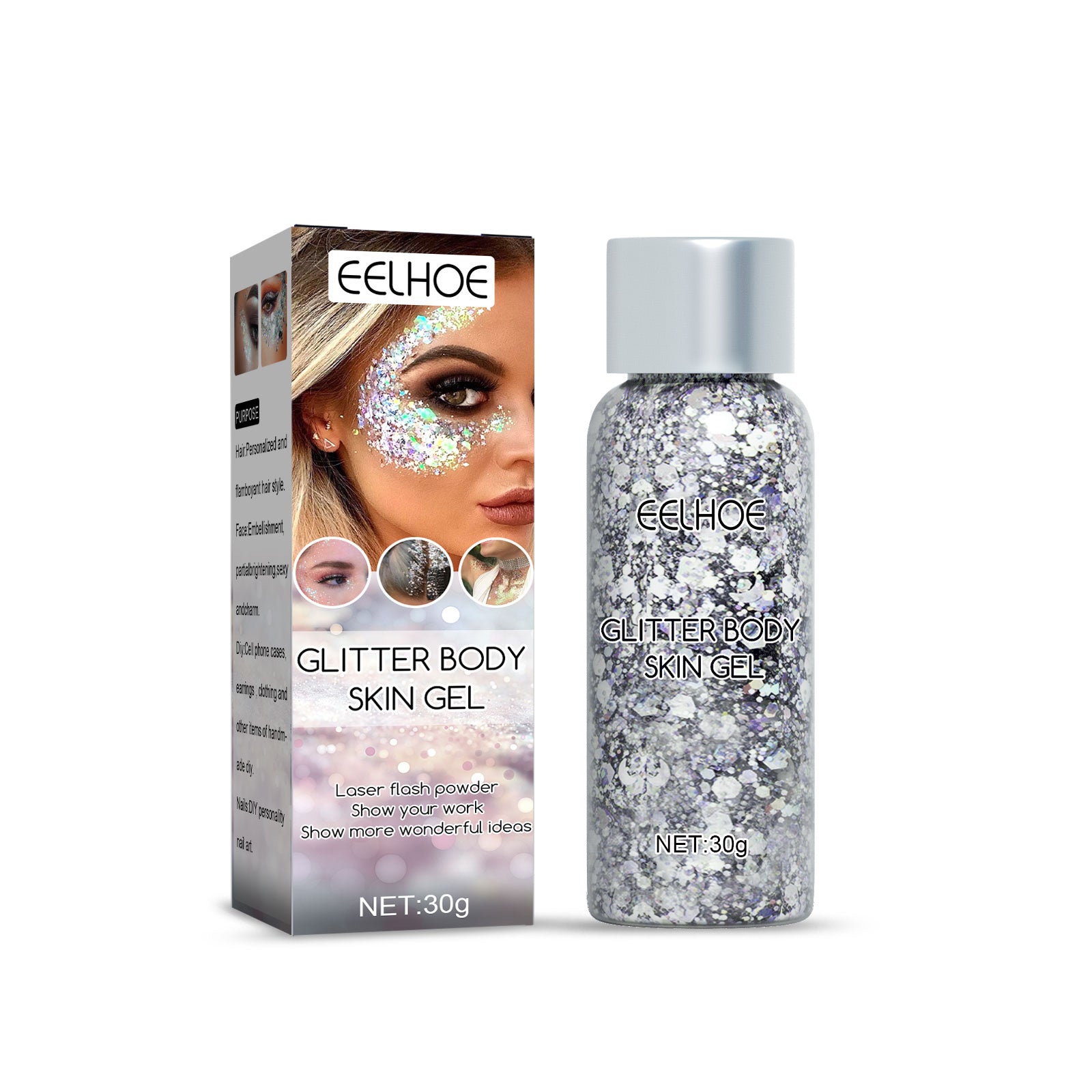 shining body gel makeup