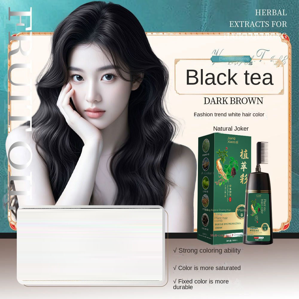 Hair dye Comb color Hair dye Plant hair dye Cover
