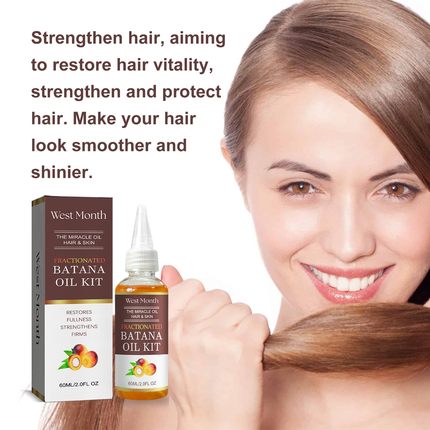 West&Month Batana Hair Care Essential Oil Moisturizes