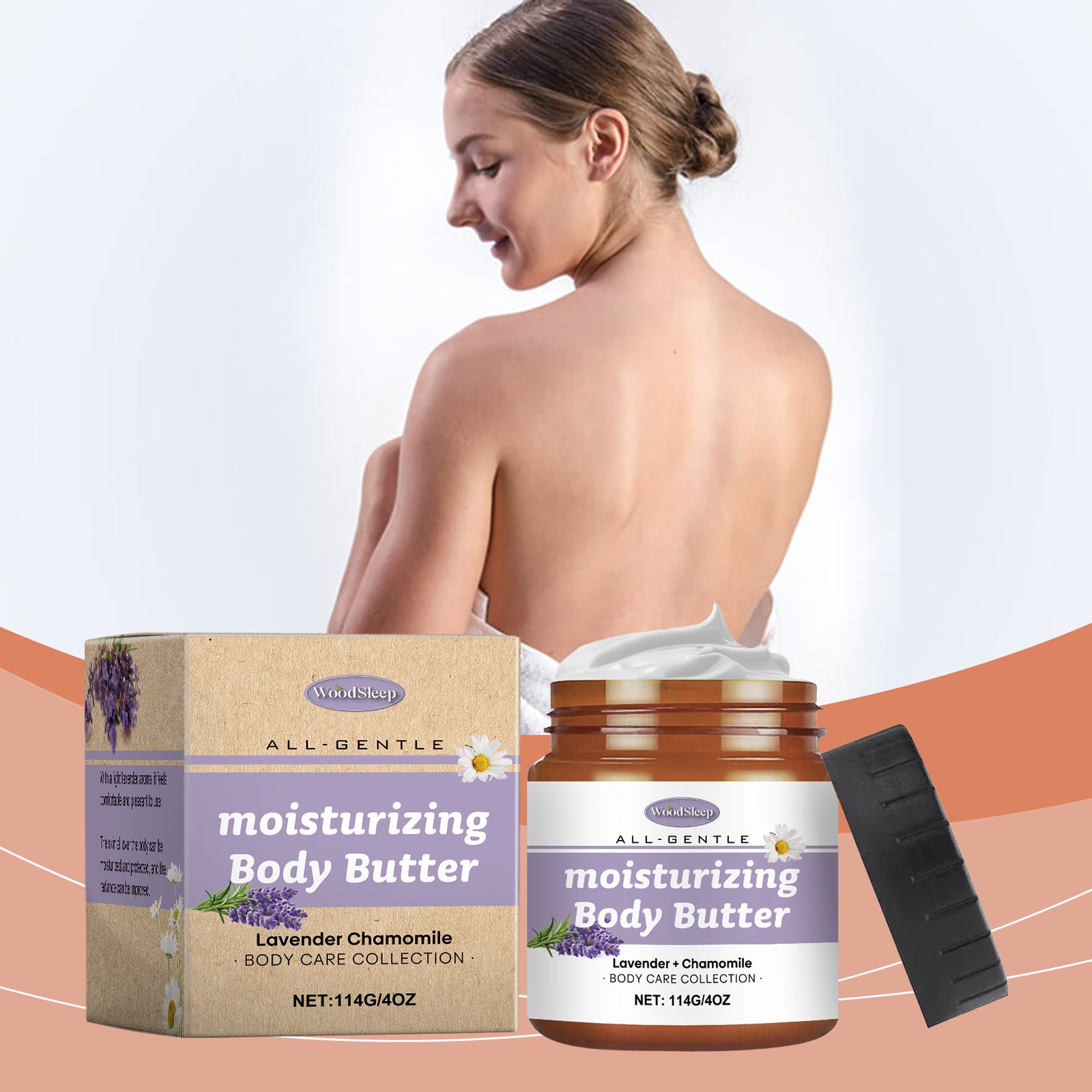 WoodSleep Lavender And Chamomile Body Butter Moisturizer