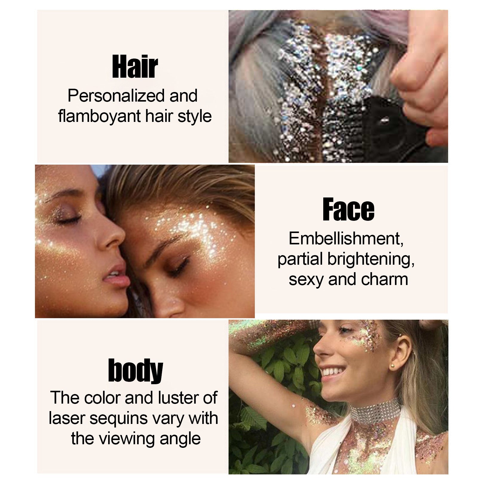 shining body gel makeup