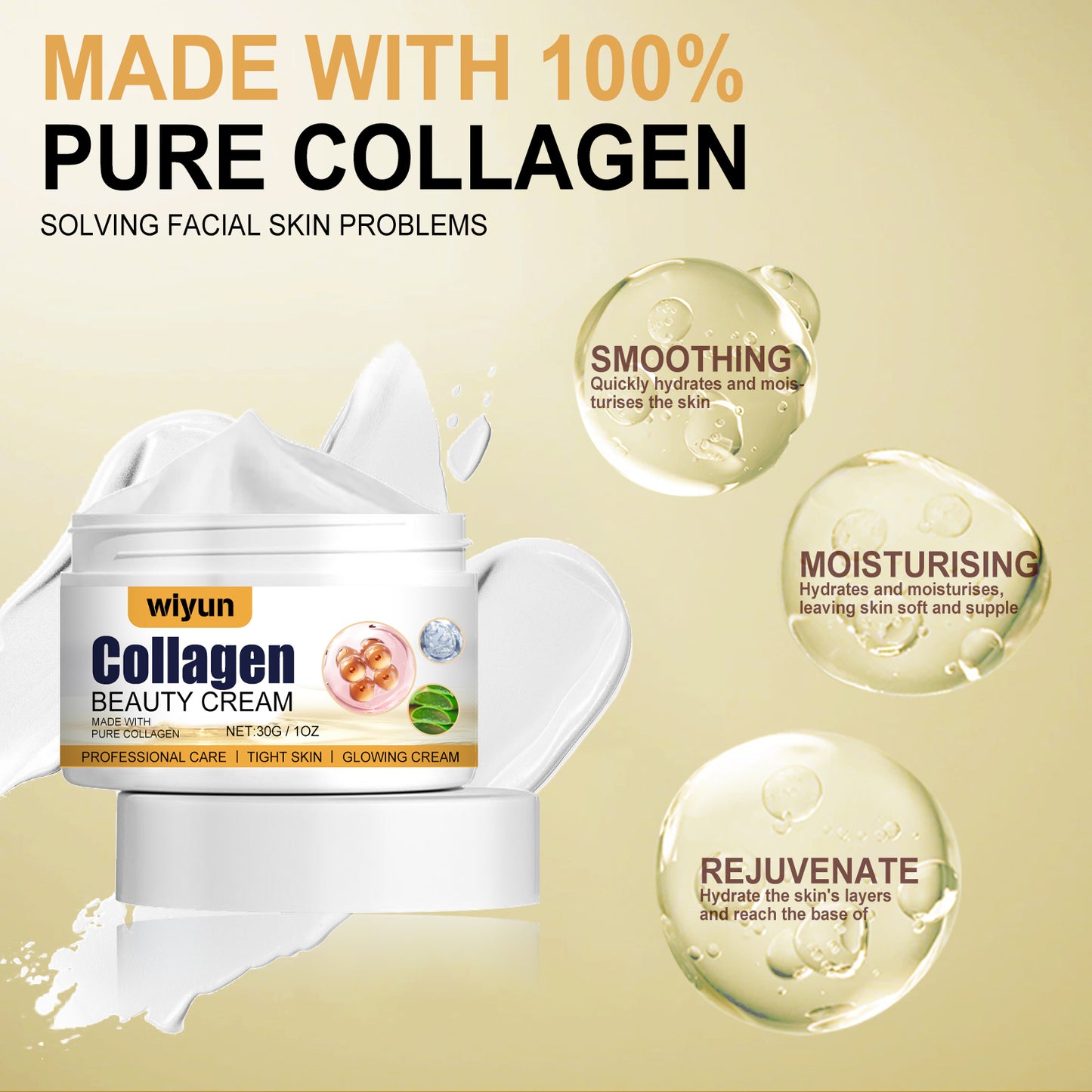 Collagen Moisturizing Cream For Skin Firming, Curing And Moisturizing Care Cream