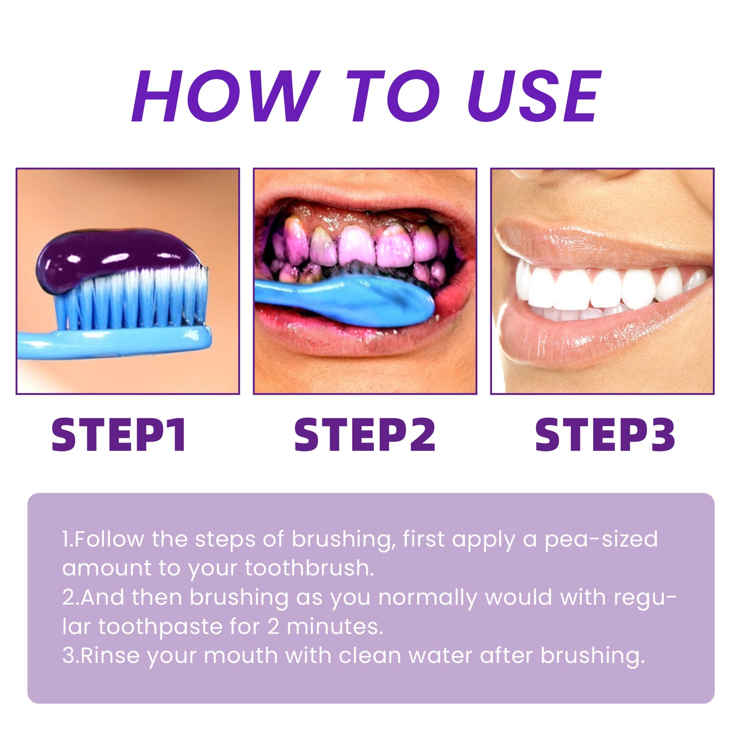 West&Month Purple Mousse Toothpaste Daily Mouthguard