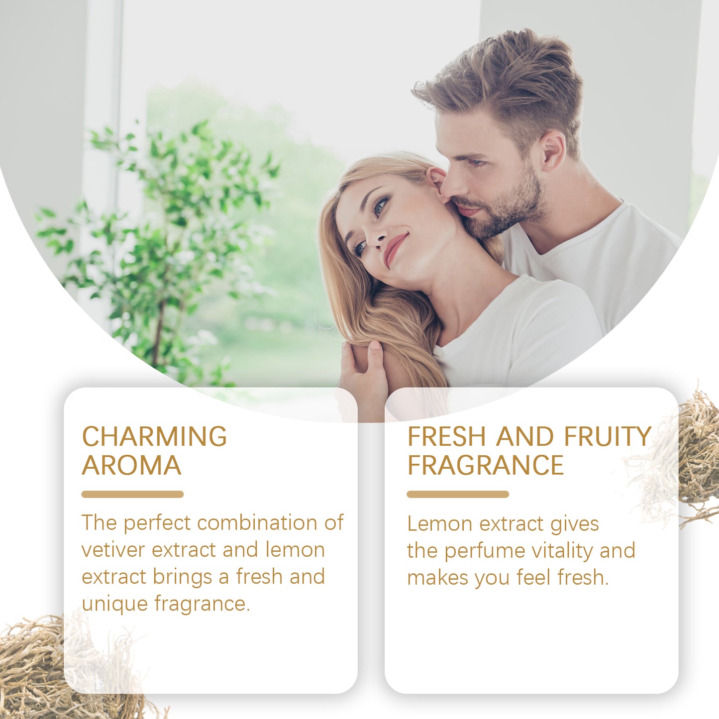 Roxelis Vetiver Fresh Perfume Exudes Charm Natural Fresh
