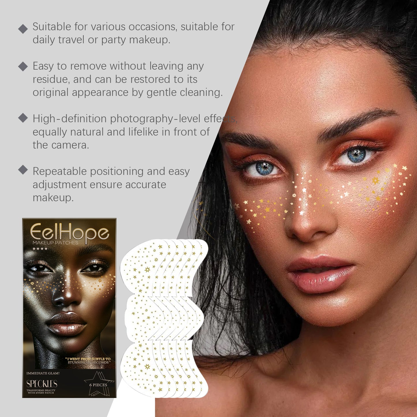 tattoo face stickers for natural freckles