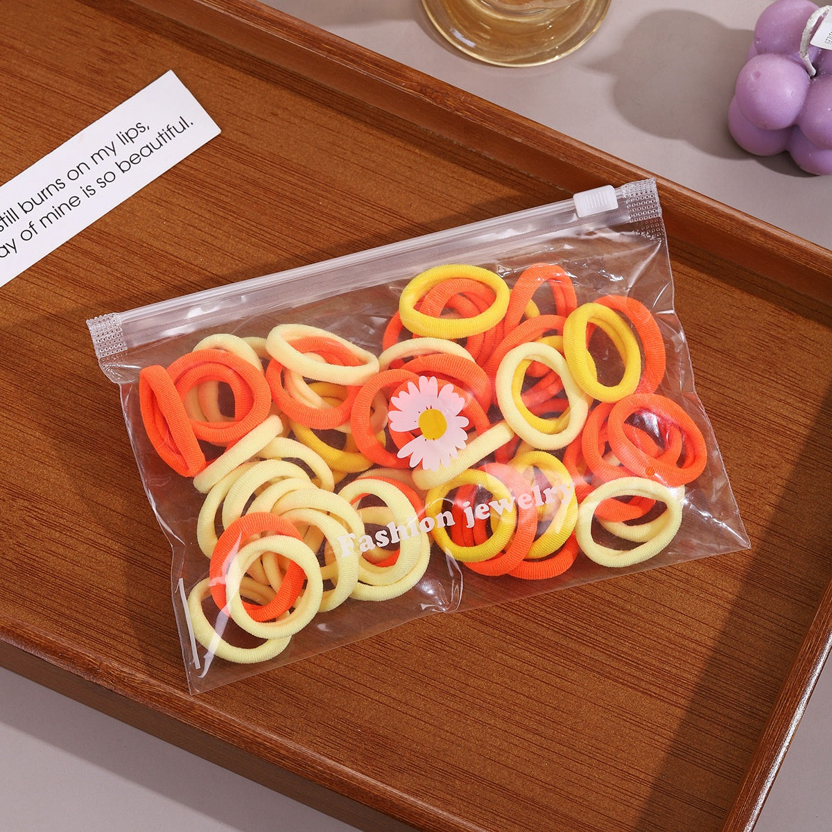3cm children's hair loop colorful towel loop 