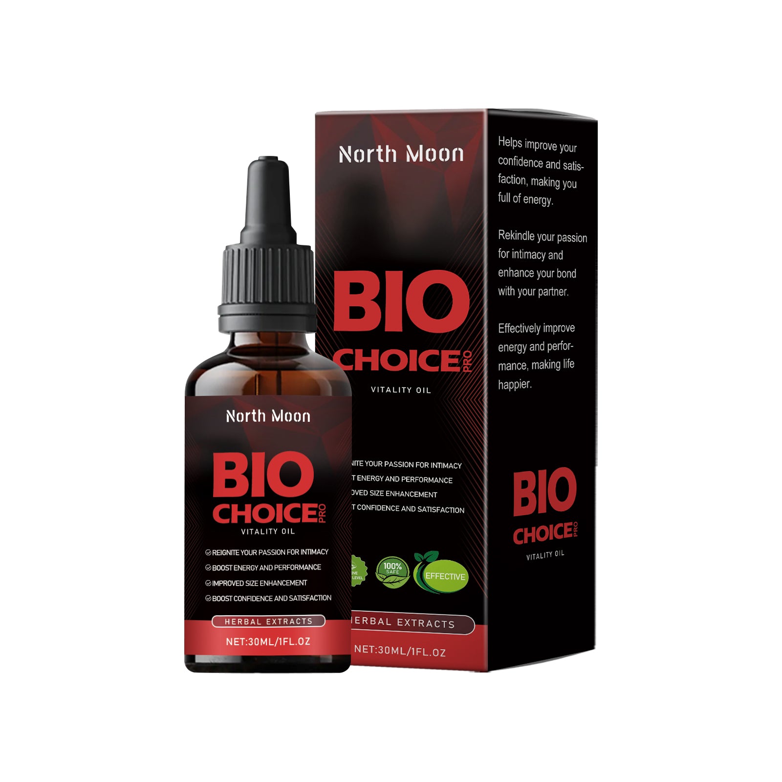North Moon Men's Oil Herbal Essence Boosts Vitality