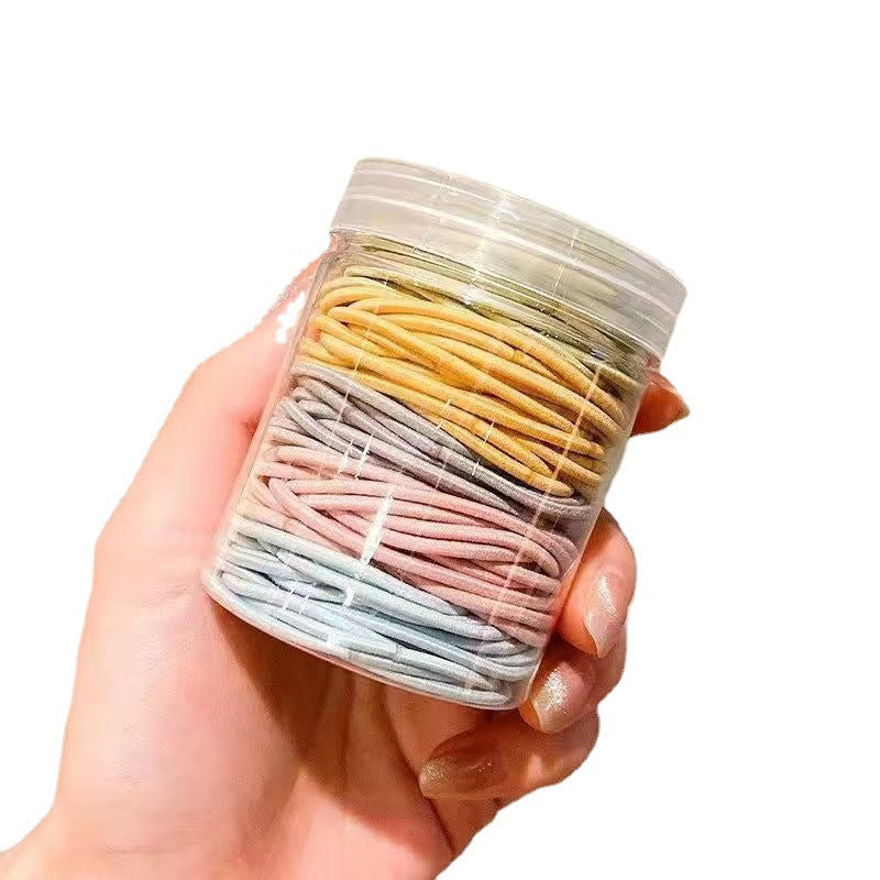 100 rubber bands canned headband macaron rubber