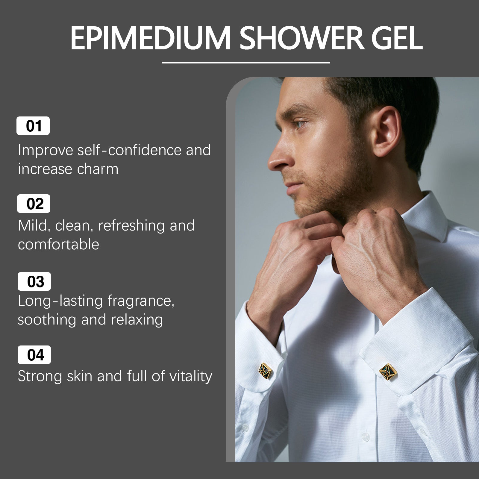 North Moon Men's Body Care Shower Gel Moisturizes