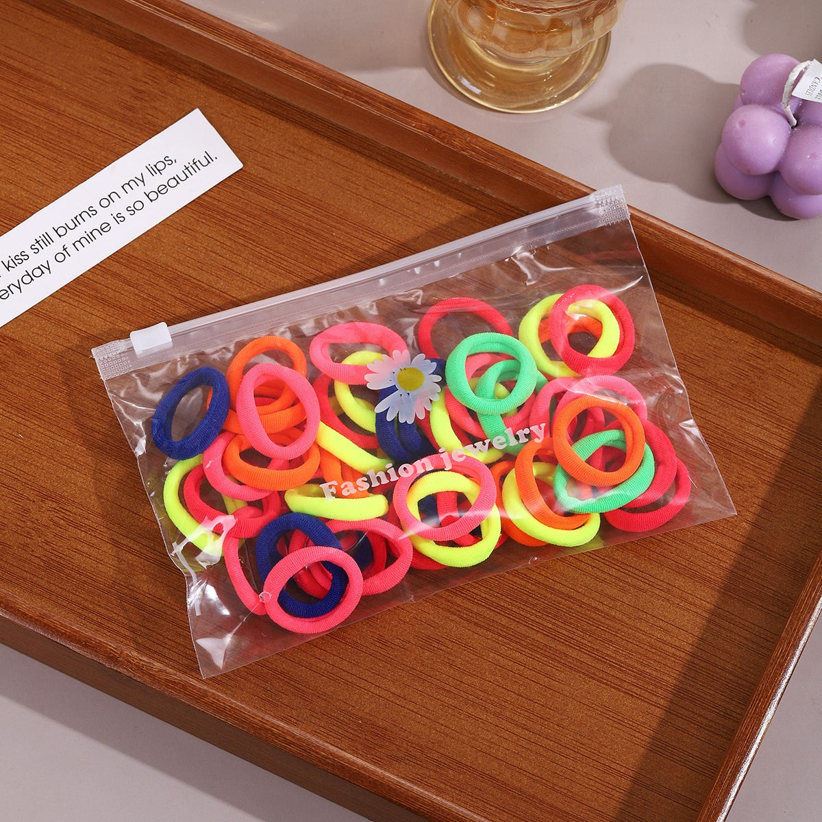 3cm children's hair loop colorful towel loop 
