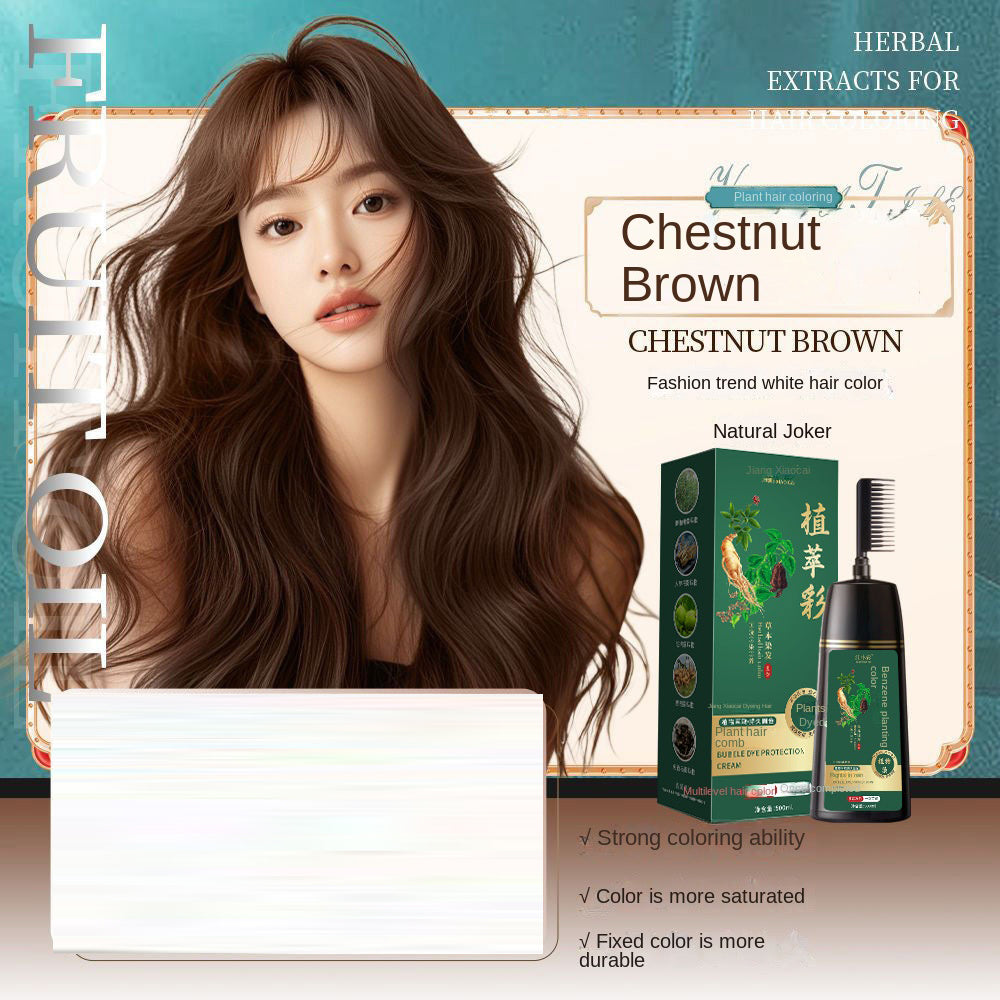 Hair dye Comb color Hair dye Plant hair dye Cover
