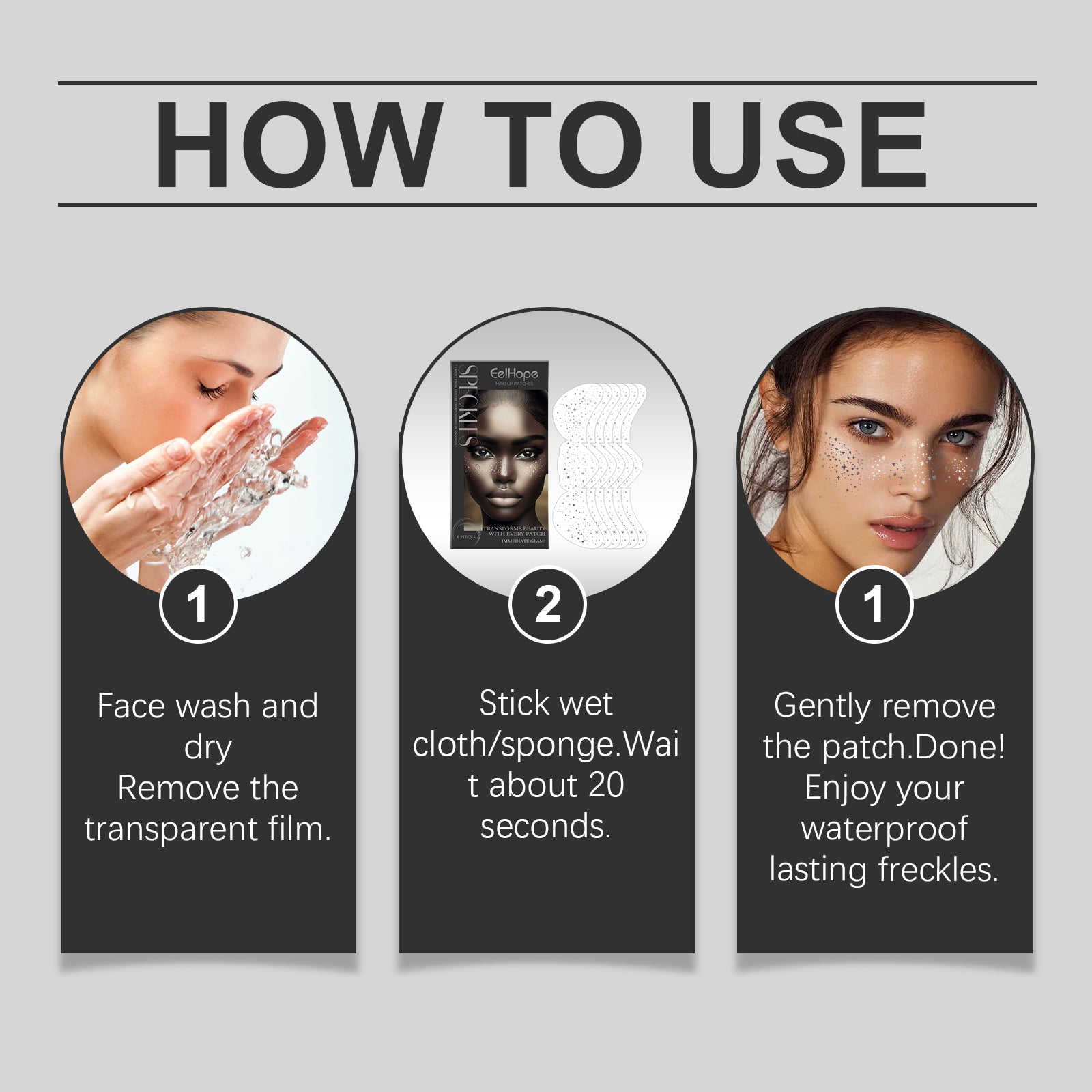 Eelhope Spot Makeup Patch Glitter Spot Tattoo Stickers Easily Create 