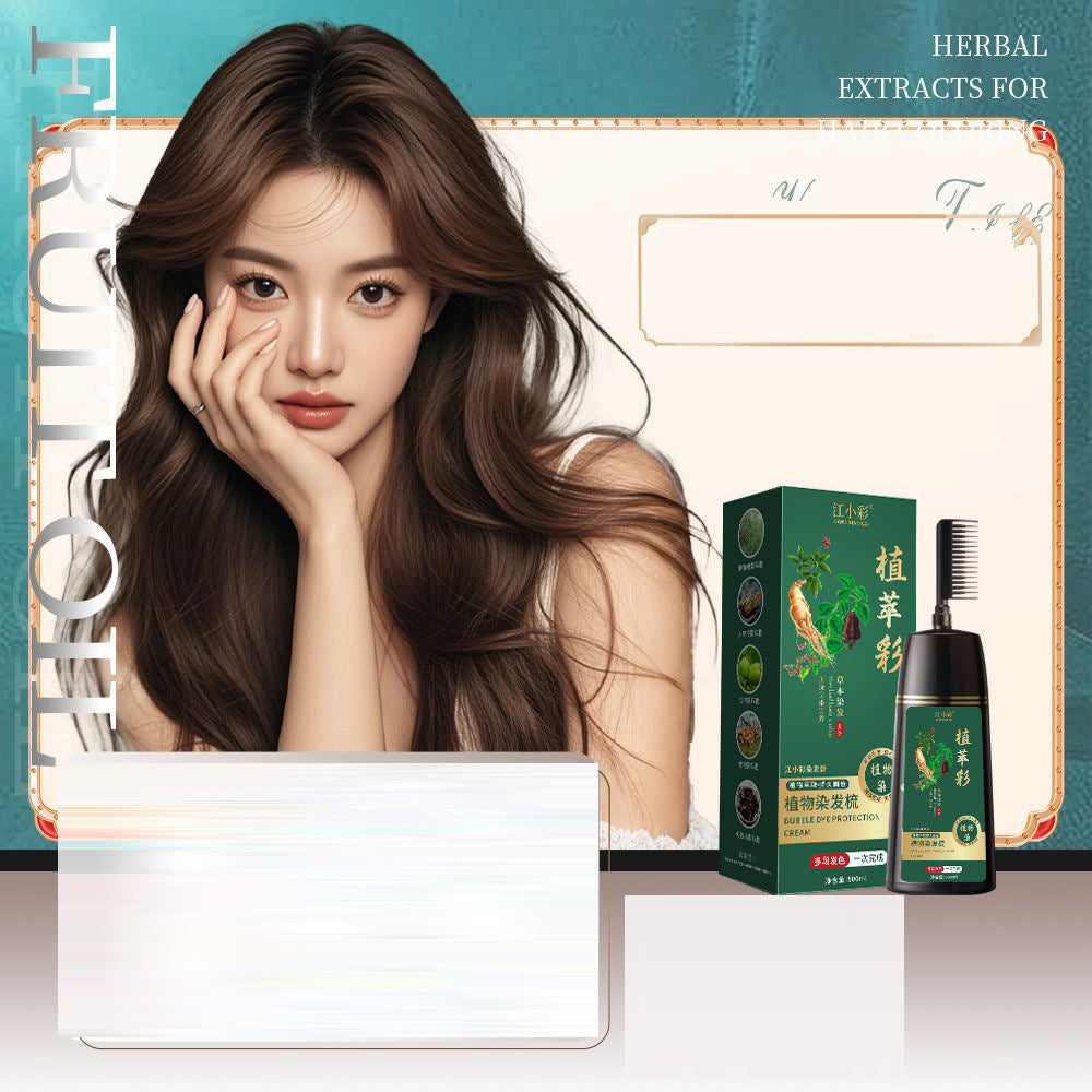 Hair dye Comb color Hair dye Plant hair dye Cover