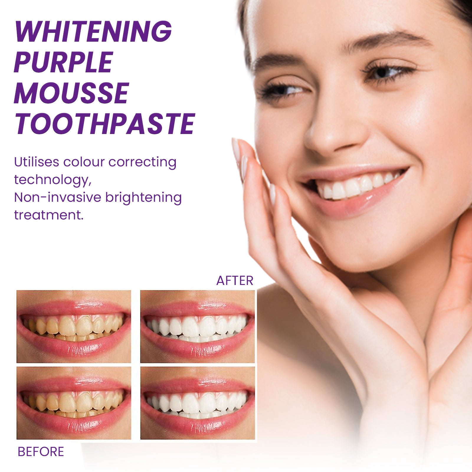 West&Month Purple Mousse Toothpaste Daily Mouthguard