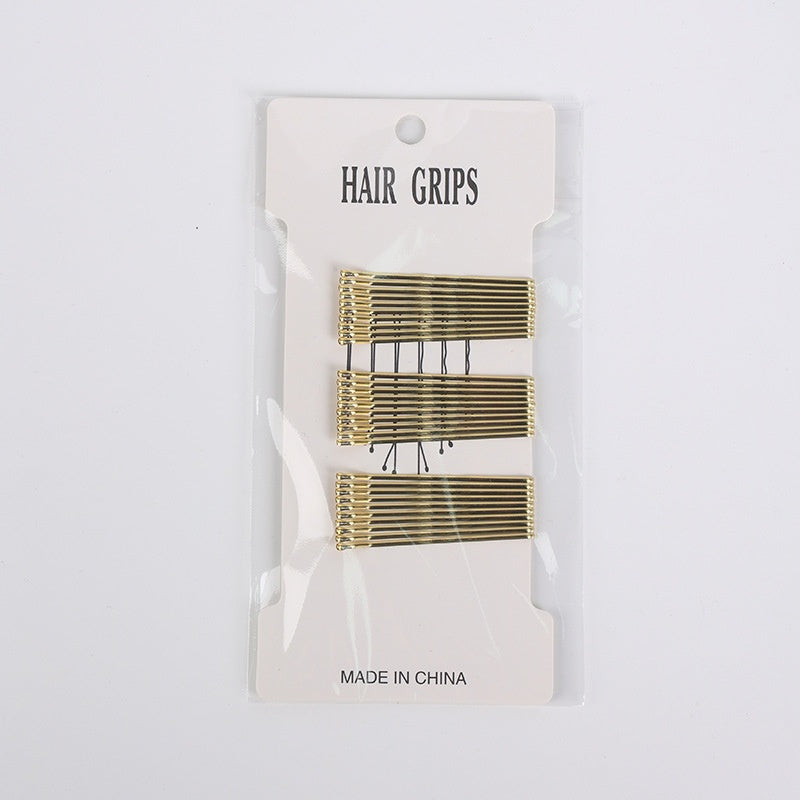 word clip metal hair clip blaOneck gold coffee