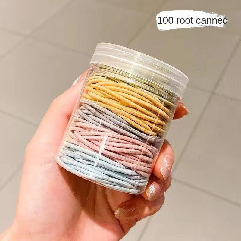 100 rubber bands canned headband macaron rubber