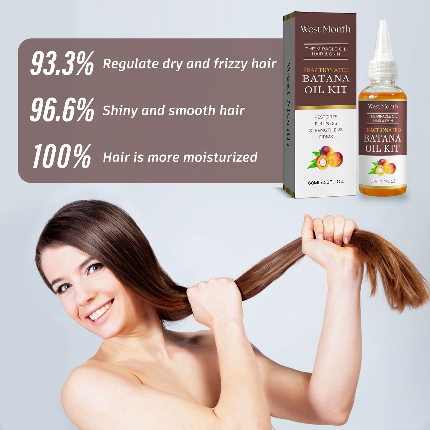 West&Month Batana Hair Care Essential Oil Moisturizes