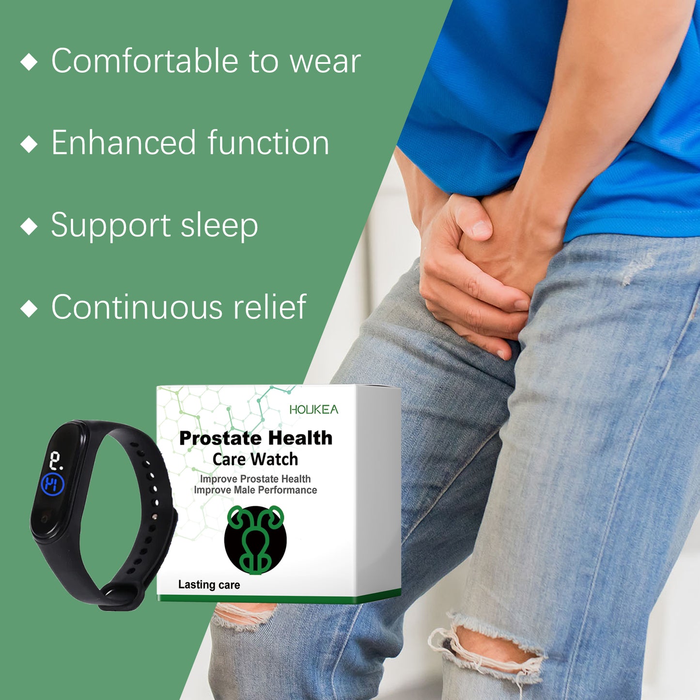 Houkea Men's Body Care Watch Enhances Daily Comfort
