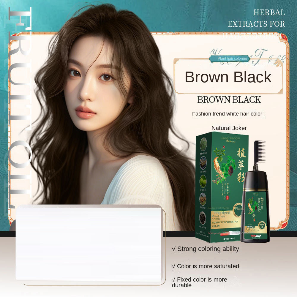 Hair dye Comb color Hair dye Plant hair dye Cover