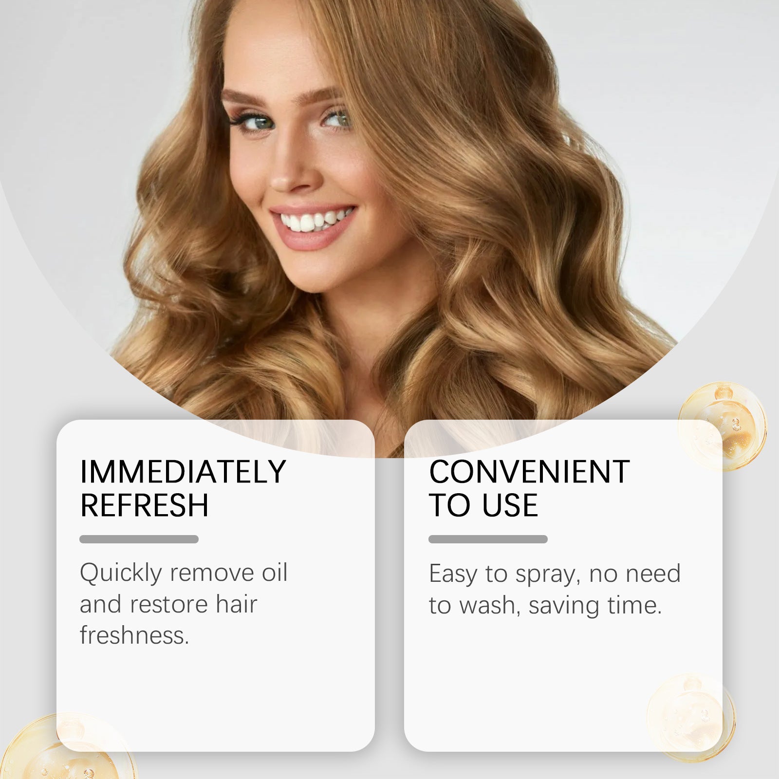 HOEGOA No-Rinse Dry Shampoo Spray for Easy Hair