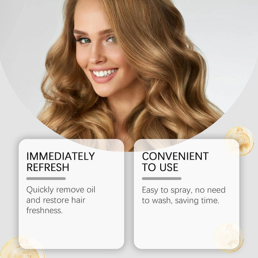 HOEGOA No-Rinse Dry Shampoo Spray for Easy Hair