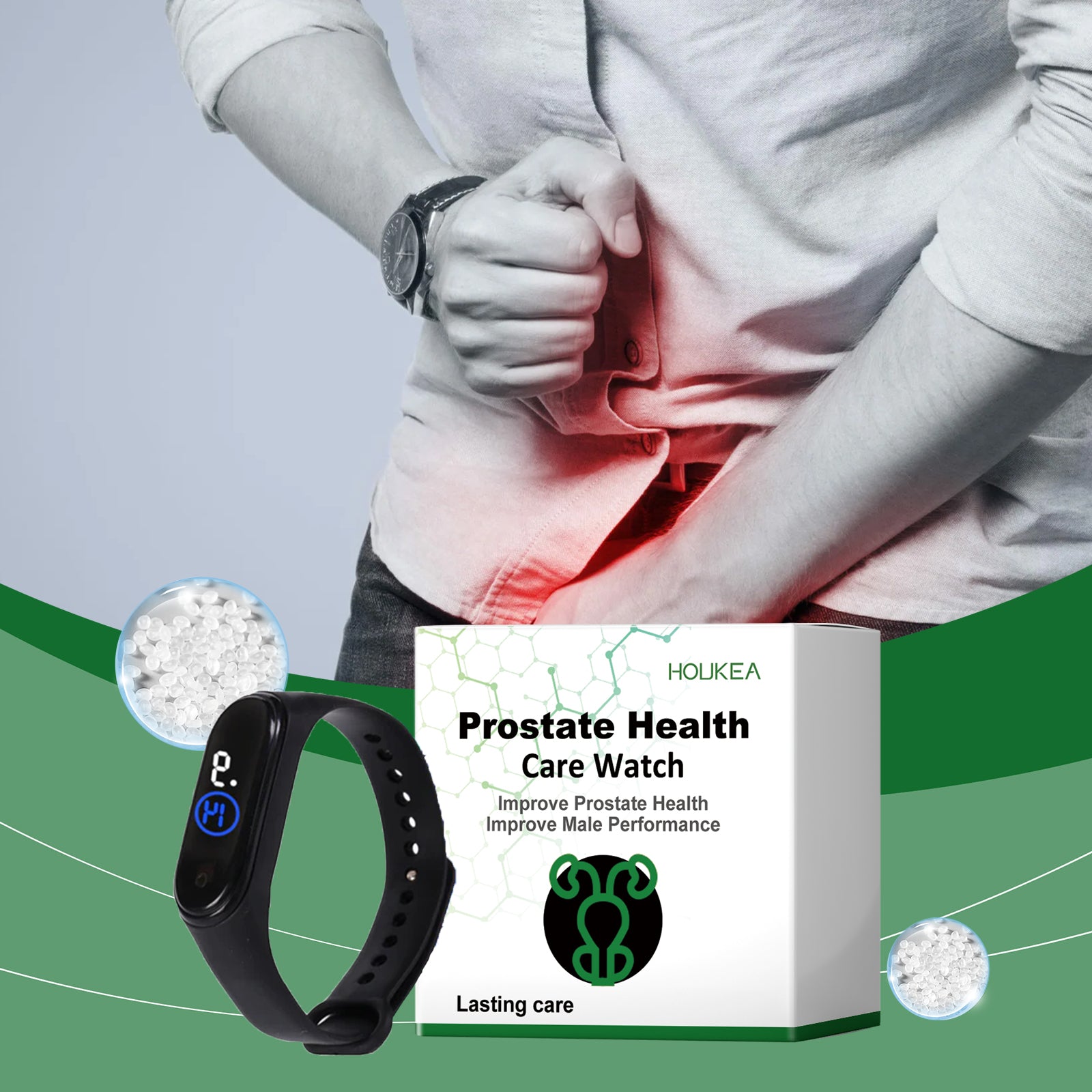 Houkea Men's Body Care Watch Enhances Daily Comfort