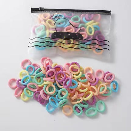 100 rubber bands canned headband macaron rubber