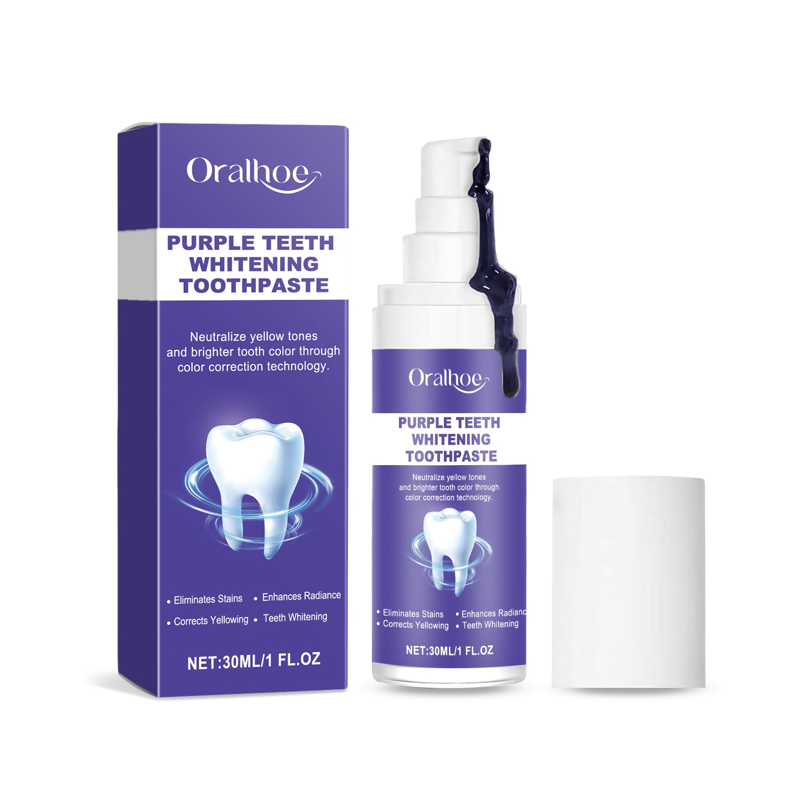 Oralhoe Purple Brightening Toothpaste Brightening