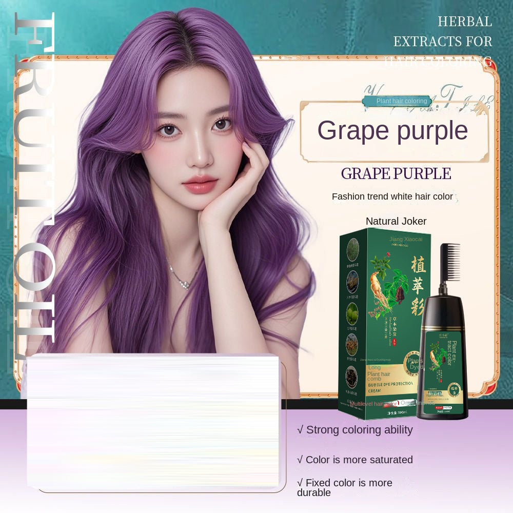 Hair dye Comb color Hair dye Plant hair dye Cover