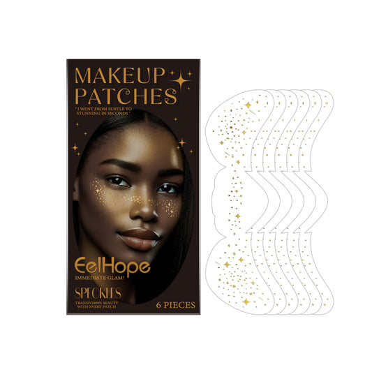 Eelhope Party Freckle Tattoo Stickers with Glitter Spot Makeup Effects