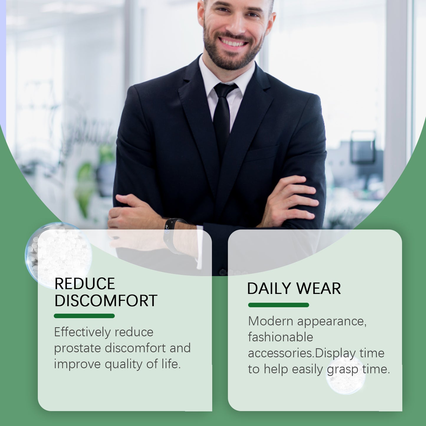 Houkea Men's Body Care Watch Enhances Daily Comfort