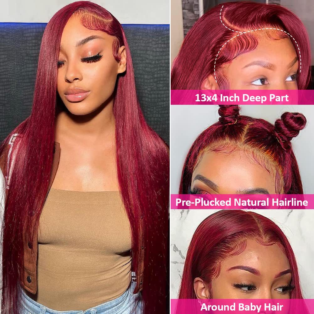 200 density straight human hair wigs