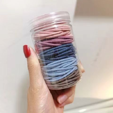 100 rubber bands canned headband macaron rubber