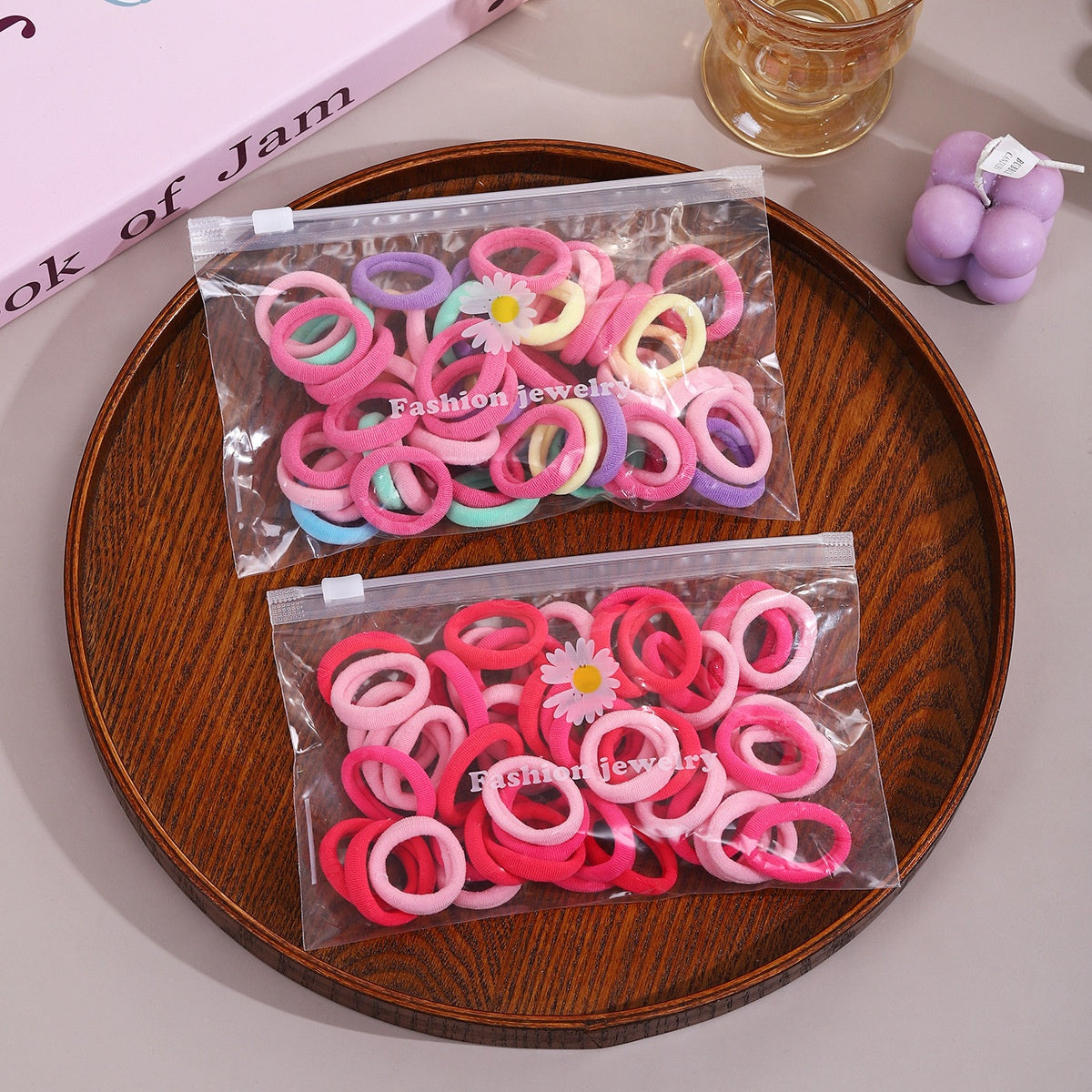 3cm children's hair loop colorful towel loop 