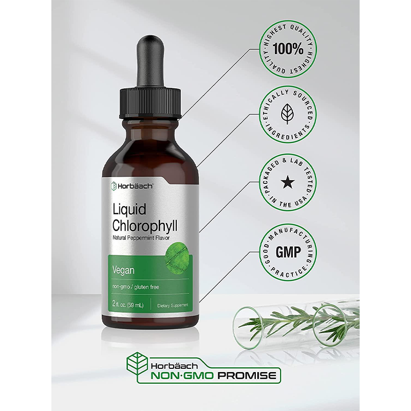 Liquid Chlorophyll Drops for Daily Detox and Refreshment