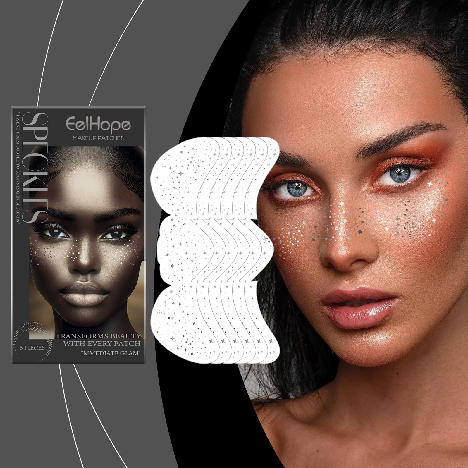 Eelhope Spot Makeup Patch Glitter Spot Tattoo Stickers Easily Create 