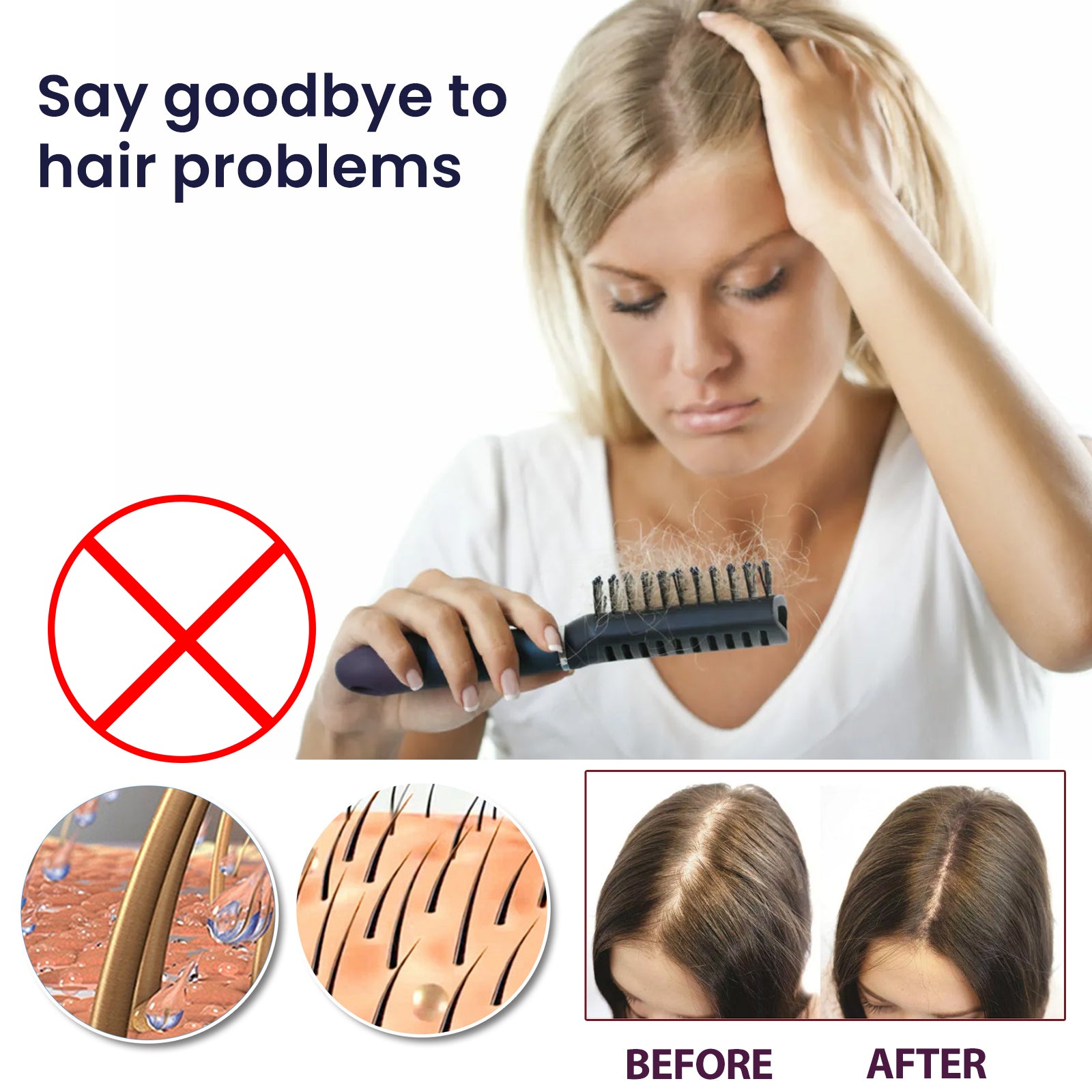 OUHOE Hair Treatment Spray Strengthens Hair, 