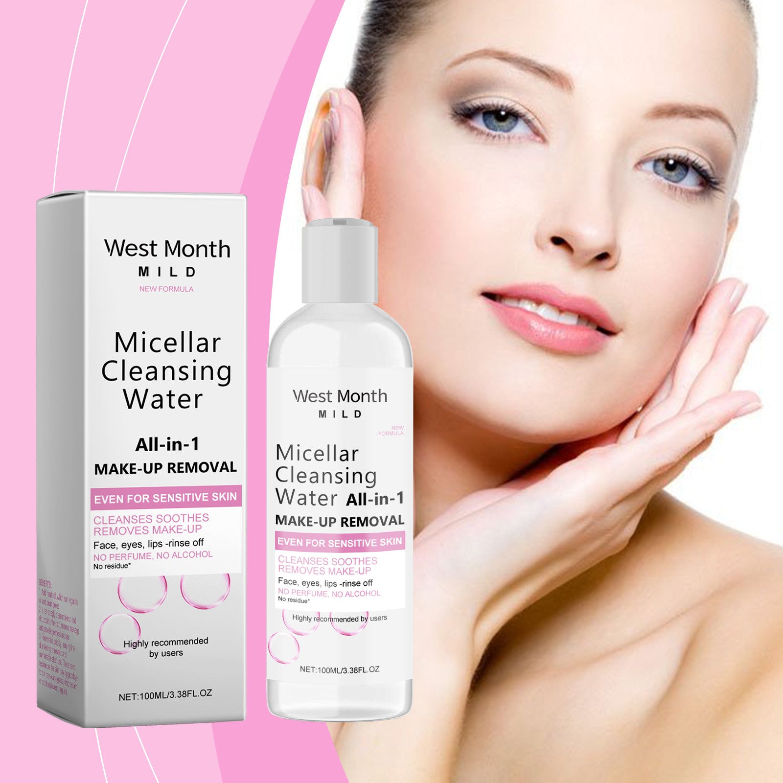 Gentle Makeup Remover for Clean, Soft, 