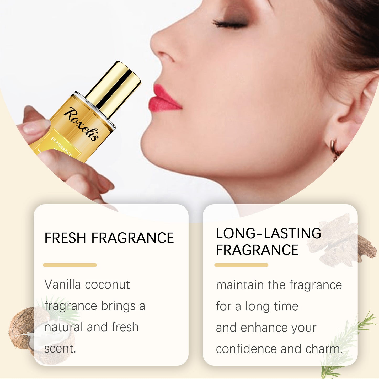 Roxelis Vanilla Coconut Fragrance Spray Long Lasting