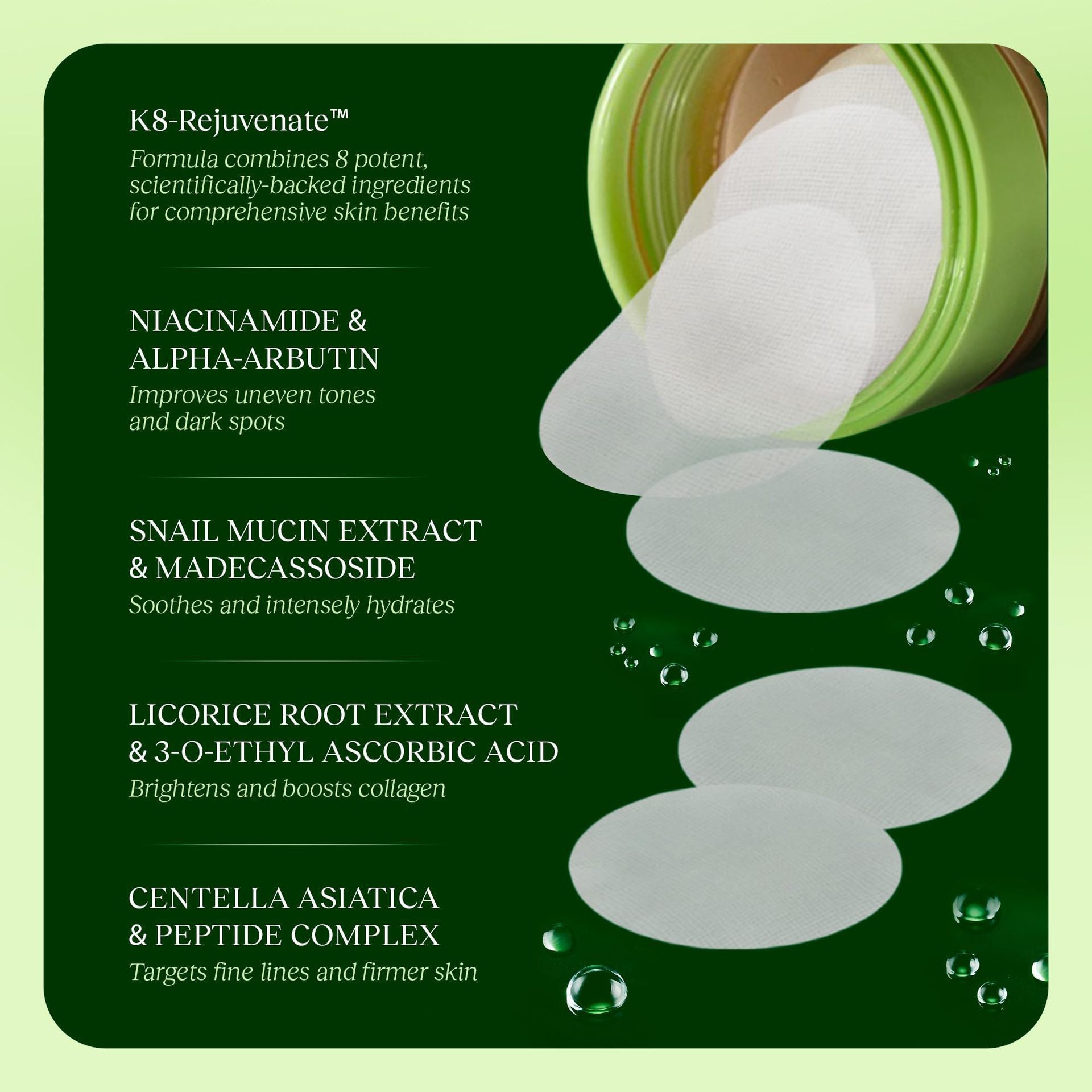 Cucumber Hydrogel Patches Cleansing Pads 100-Pack OEM