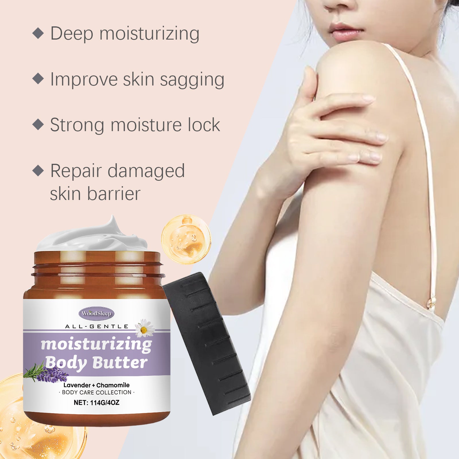 WoodSleep Lavender And Chamomile Body Butter Moisturizer